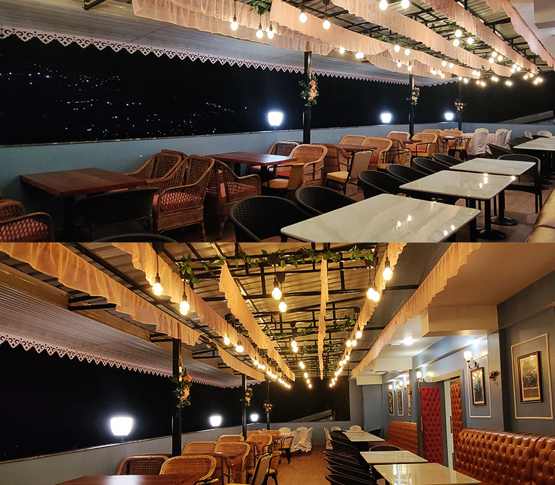 open deck restaurant in gangtok